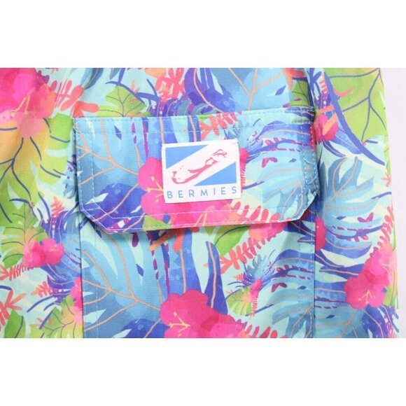 Bermies Men's Swim Trunks Shorts Netted Water Surf Beach Floral Size M - Picture 3 of 7